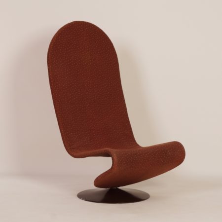 Yellow 123 Chair by Verner Panton for Fritz Hansen, 1970s