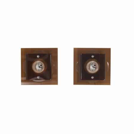 Pair of Plexiglas wall lights by Herda '1970