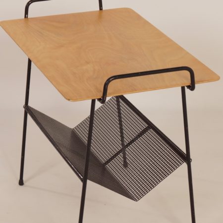 TM Side Table with Magazine Holder by Cees Braakman for Pastoe, 1950s