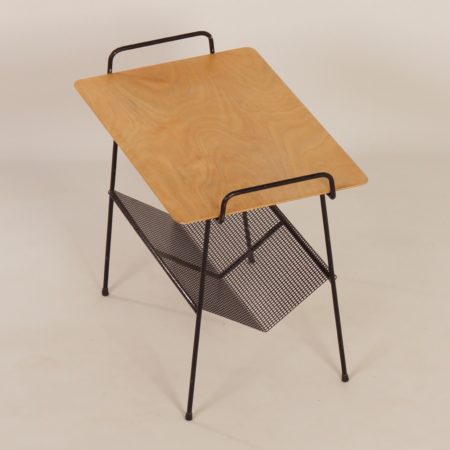 TM Side Table with Magazine Holder by Cees Braakman for Pastoe, 1950s