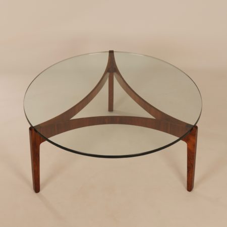 Rosewood Coffee Table by Sven Ellekaer for Christian Linneberg Mobelfabrik, 1960s