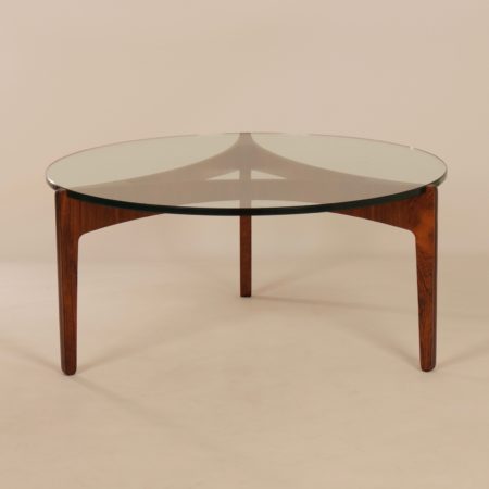 Rosewood Coffee Table by Sven Ellekaer for Christian Linneberg Mobelfabrik, 1960s