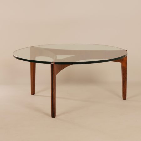 Rosewood Coffee Table by Sven Ellekaer for Christian Linneberg Mobelfabrik, 1960s