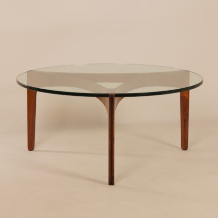 Rosewood Coffee Table by Sven Ellekaer for Christian Linneberg Mobelfabrik, 1960s