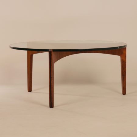 Rosewood Coffee Table by Sven Ellekaer for Christian Linneberg Mobelfabrik, 1960s