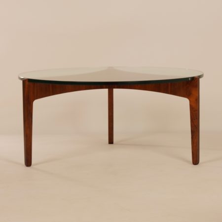 Rosewood Coffee Table by Sven Ellekaer for Christian Linneberg Mobelfabrik, 1960s