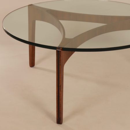 Rosewood Coffee Table by Sven Ellekaer for Christian Linneberg Mobelfabrik, 1960s