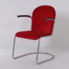 413-R Gispen Chair in New Red Manchester Rib, 1950s