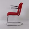 413-R Gispen Chair in New Red Manchester Rib, 1950s