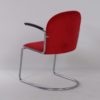 413-R Gispen Chair in New Red Manchester Rib, 1950s