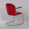 413-R Gispen Chair in New Red Manchester Rib, 1950s