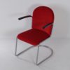 413-R Gispen Chair in New Red Manchester Rib, 1950s