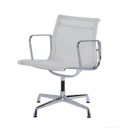 EA 108 Office chair in White Netweave by Charles & Ray Eames for Vitra, 2000s