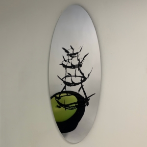 Scolabottigle Mirror by Dino Gavina for Centro Duchamp, 1990s