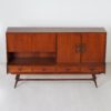 Teak Highboard by Louis van Teeffelen for Webé, 1960s &#8211; With Tiles from Ravelli