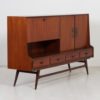 Teak Highboard by Louis van Teeffelen for Webé, 1960s &#8211; With Tiles from Ravelli