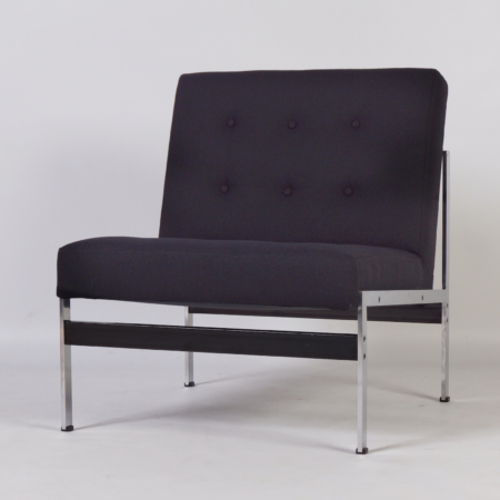 Kho Liang Easy Chairs by Artifort, 1960s | Set of two Black 020 Chairs