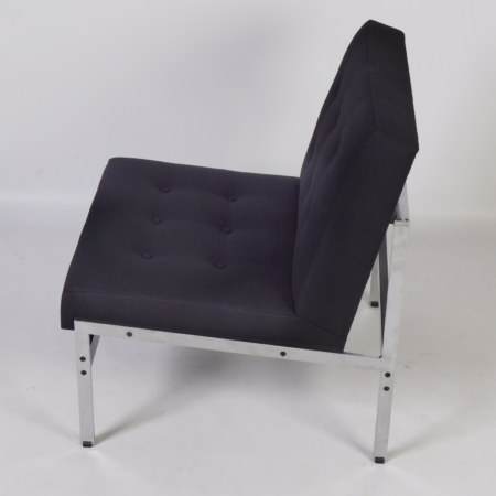 Kho Liang Easy Chairs by Artifort, 1960s | Set of two Black 020 Chairs