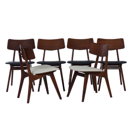Dining Chairs by Louis van Teeffelen for Wébé, 1960s - Set of 6 Stavanger Chairs