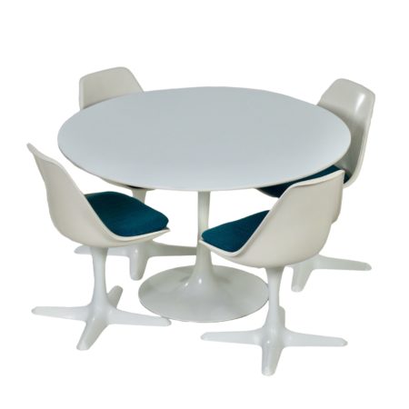 Tulip Dining Set by Maurice Burke for Arkana, 1960s