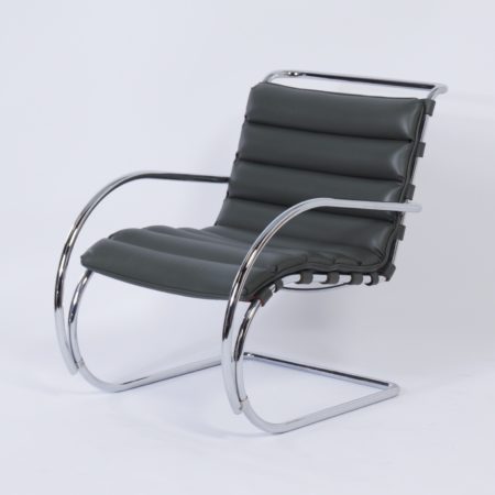 MR40 Lounge Chair with Hocker by Mies van der Rohe for Knoll, 2000s