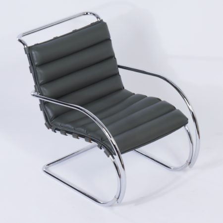 MR40 Lounge Chair with Hocker by Mies van der Rohe for Knoll, 2000s