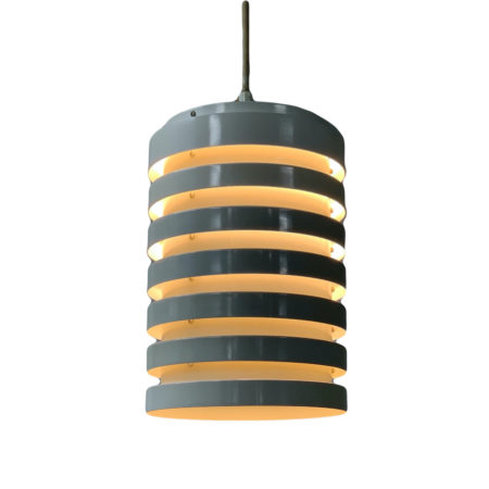 Pendant by Hans-Agne Jakobsson AB Markaryd, 1960s - White Aluminum Rings