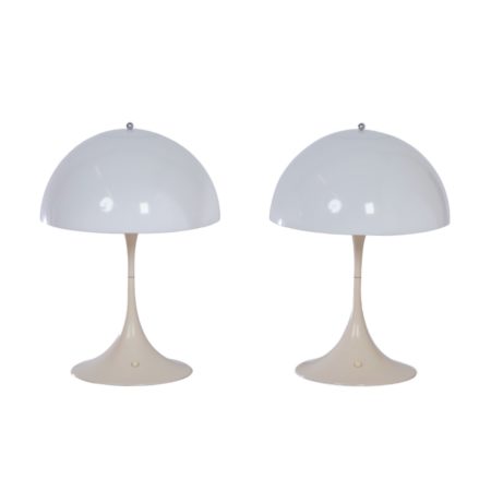 Panthella Table Lamps by Verner Panton for Louis Poulsen, 1970s - 1e Edition, Set of Two
