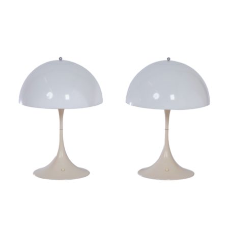 Panthella Table Lamps by Verner Panton for Louis Poulsen, 1970s – 1e Edition, Set of Two