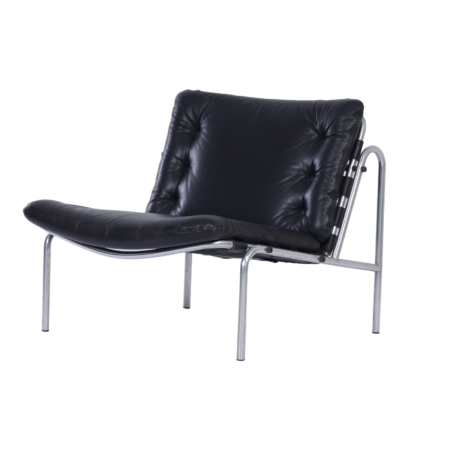 Osaka Easy Chair by Martin Visser for ‘t Spectrum, 1960s – Black Leather