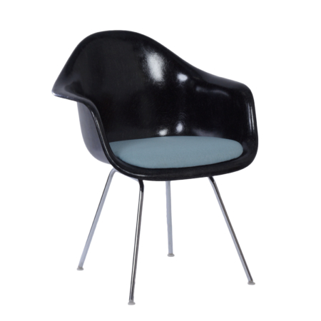 Black DAX Armchair by Charles & Ray Eames for Herman Miller, Fehlbaum, 1970s