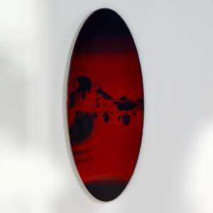 Mandelbrot Wall Mirror by Dino Gavina for Centro Duchamp, 1990s