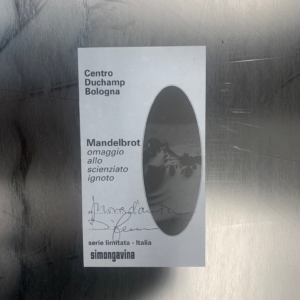 Mandelbrot Wall Mirror by Dino Gavina for Centro Duchamp, 1990s