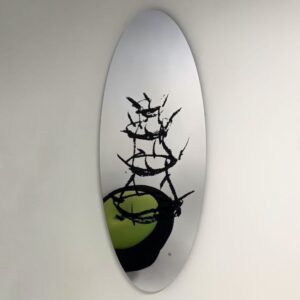 Scolabottigle Mirror by Dino Gavina for Centro Duchamp, 1990s