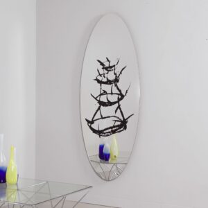 Scolabottigle Mirror by Dino Gavina for Centro Duchamp, 1990s