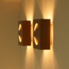Set Raak Signaal Wall Lamps Copper Colored, 1970s