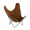 BKF Butterfly Chair by Jorge Ferrari-Hardoy, Juan Kurchan and Antonio Bonet, 1970s – Brown Suede