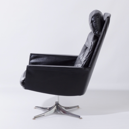 Sedia Swivel Chair by Horst Brüning for Cor, 1960s &#8211; Black Leather