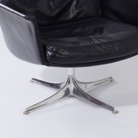 Sedia Swivel Chair by Horst Brüning for Cor, 1960s &#8211; Black Leather