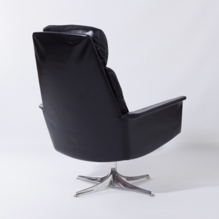 Sedia Swivel Chair by Horst Brüning for Cor, 1960s &#8211; Black Leather