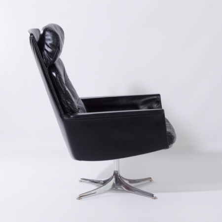 Sedia Swivel Chair by Horst Brüning for Cor, 1960s &#8211; Black Leather