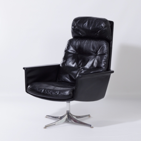 Sedia Swivel Chair by Horst Brüning for Cor, 1960s &#8211; Black Leather