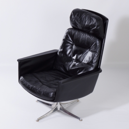 Sedia Swivel Chair by Horst Brüning for Cor, 1960s &#8211; Black Leather