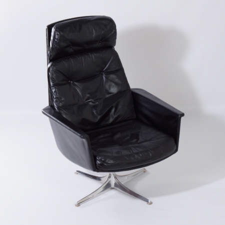 Sedia Swivel Chair by Horst Brüning for Cor, 1960s &#8211; Black Leather