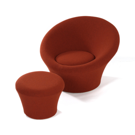 Mushroom Arm Chair with Ottoman (650/561) by Pierre Paulin for Artifort, 1960s