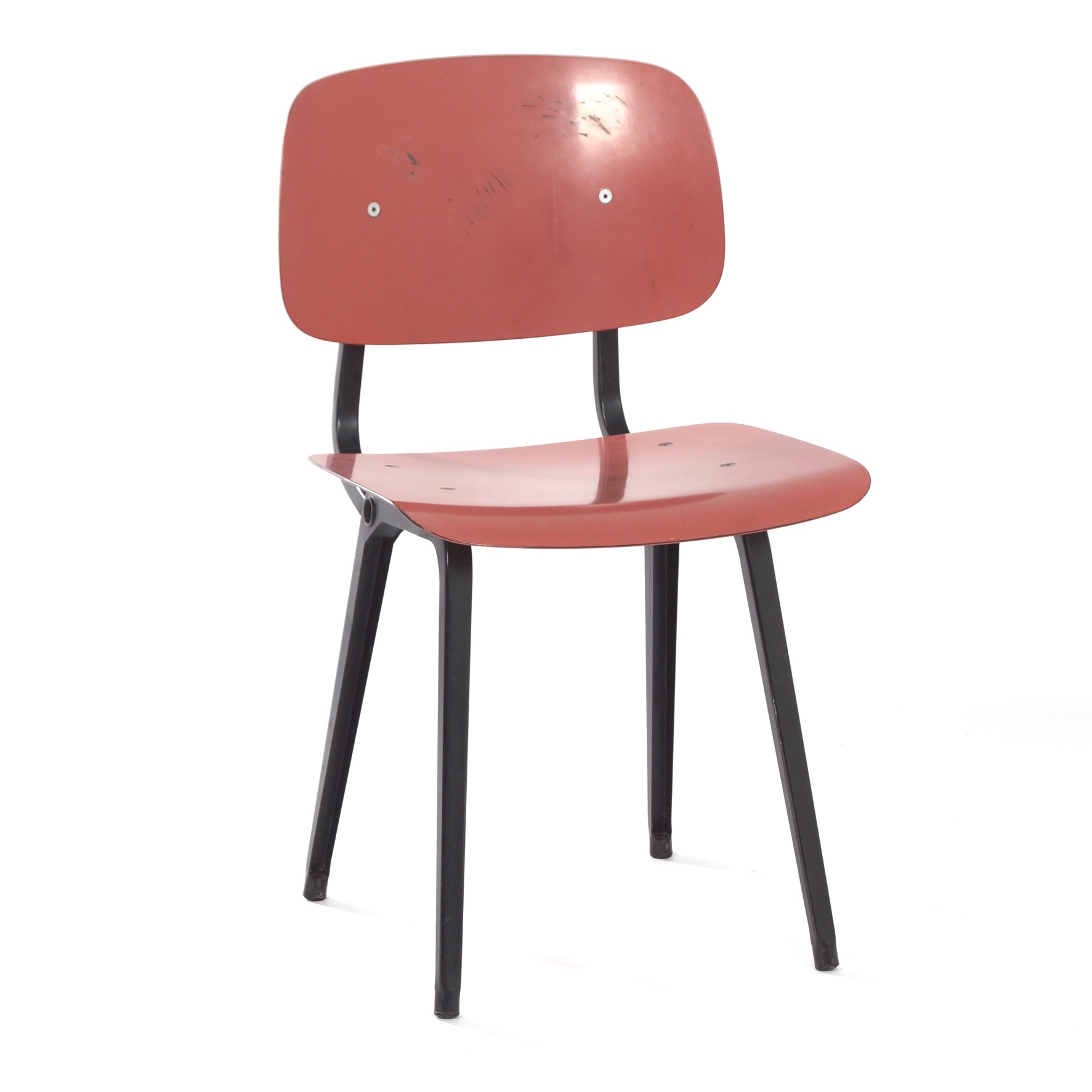 cafetaria stel je voor Liever Red Revolt Chair by Friso Kramer for Ahrend the Circle, 1950s