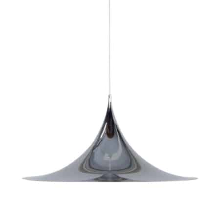 Big Semi Pendant by Bonderup and Thorup for Fog en Morup, 1970s | Chrome