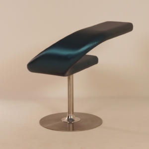Innovation C Chair by Fredrik Mattson for Blå Station, 2000s &#8211; Blue Satin Fabric