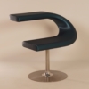 Innovation C Chair by Fredrik Mattson for Blå Station, 2000s &#8211; Blue Satin Fabric