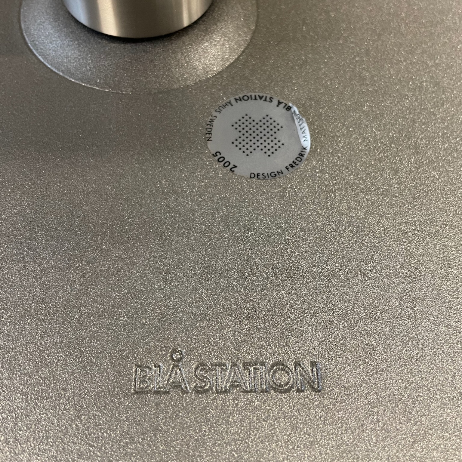 Innovation C Chair by Fredrik Mattson for Blå Station, 2000s – Blue Satin Fabric